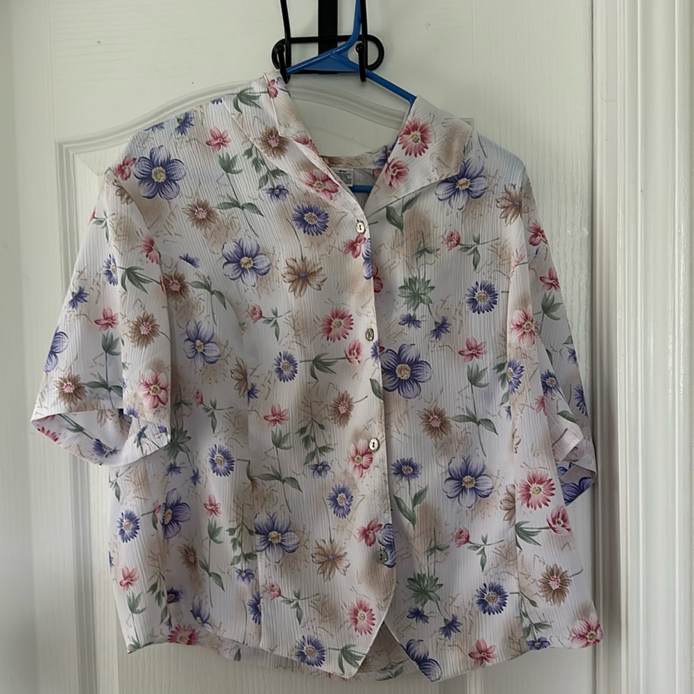 Alia Button Down Top 18w